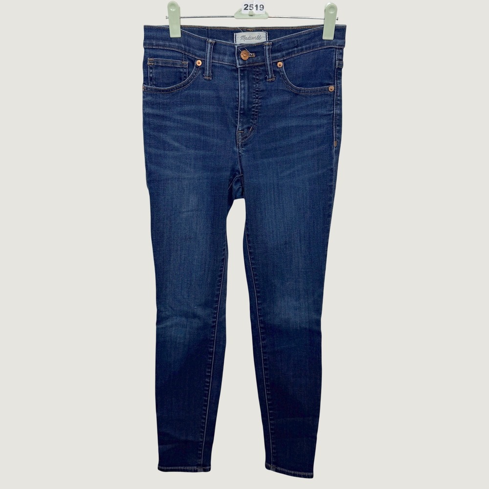 Madewell Skinny Jeans Womens 28 Blue Dark Wash High Rise Denim